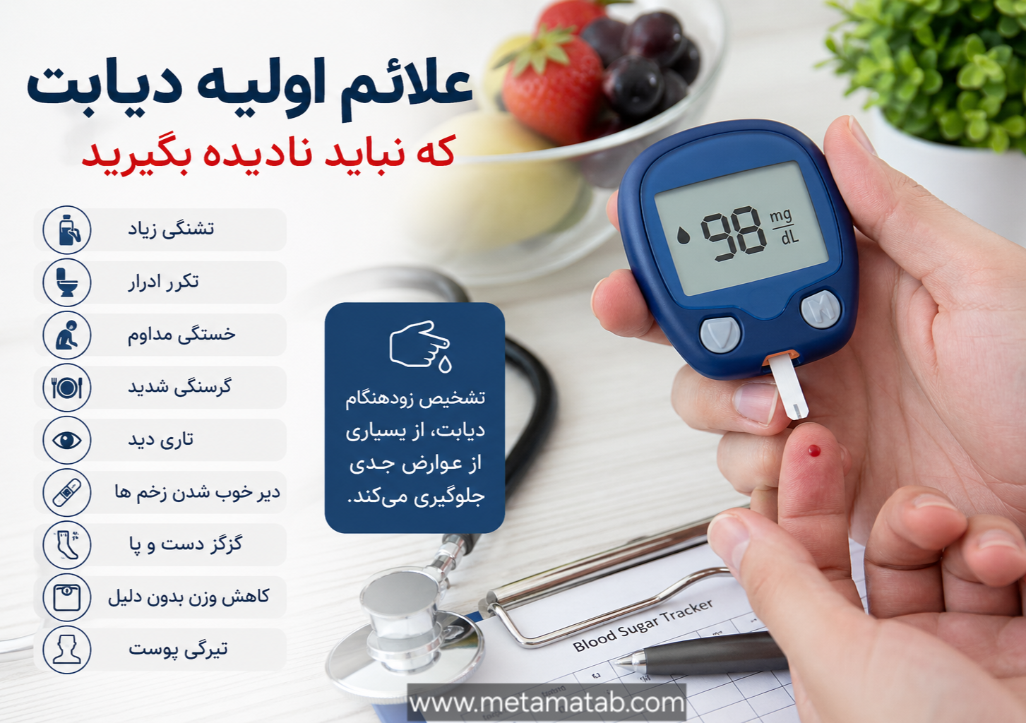 علائم اولیه دیابت